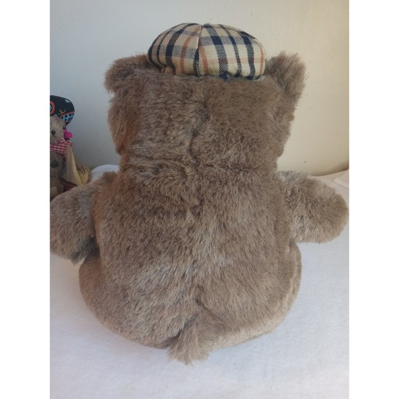 Dakin 1984 Arthur 14”Inc Teddy Bear Tartan Plaid Hat Stuffed Animal Plush - Picture 3 of 6